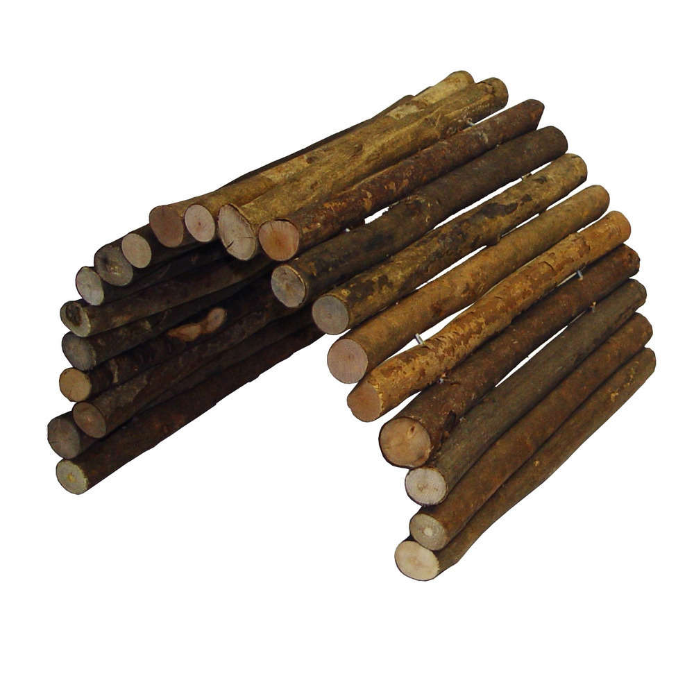 Pont flexible en bois d'écorce